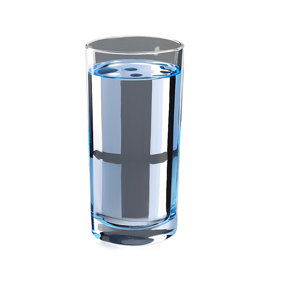 Glass Of Water Reflection Png Vxo PNG Image