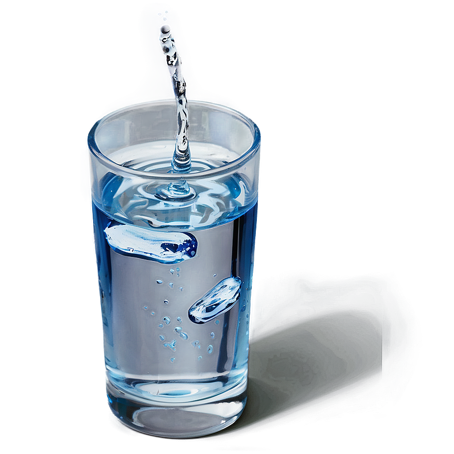 Glass Of Water Top View Png Ybo PNG Image