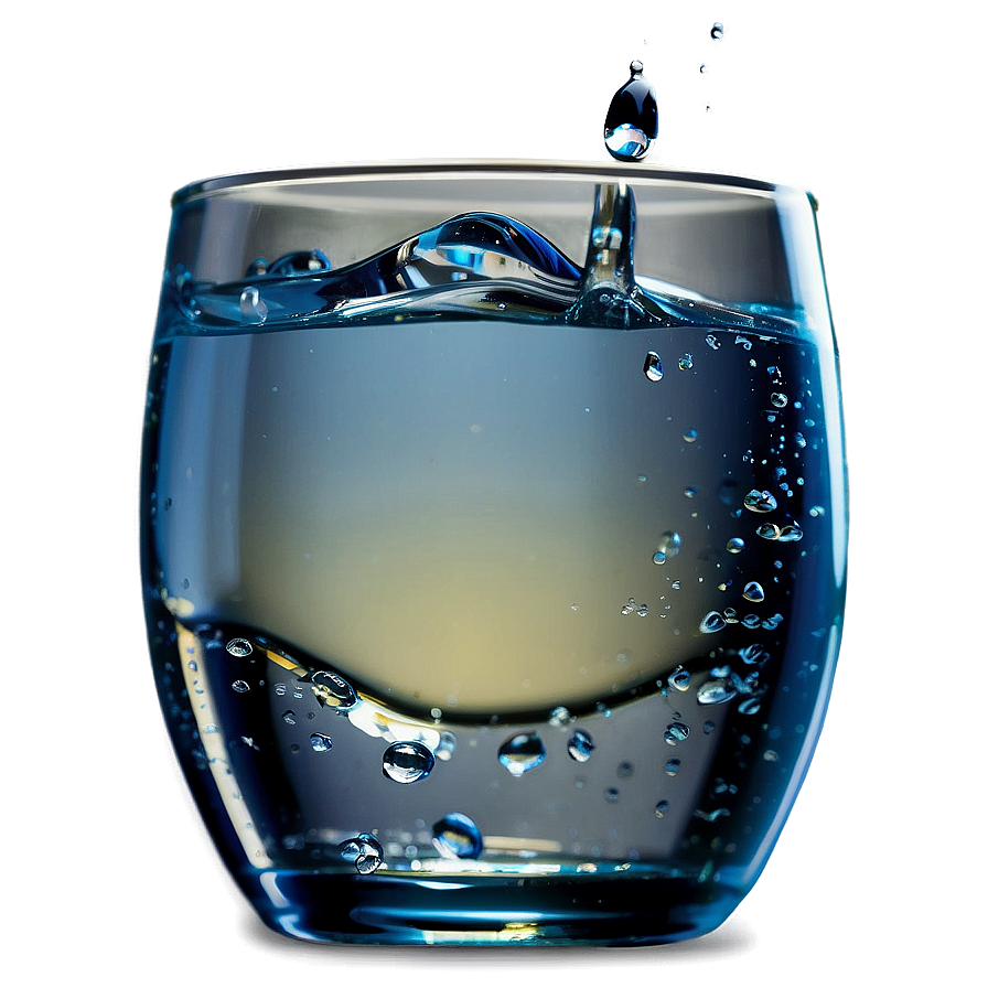 Glass Of Water With Drops Png 35 PNG Image