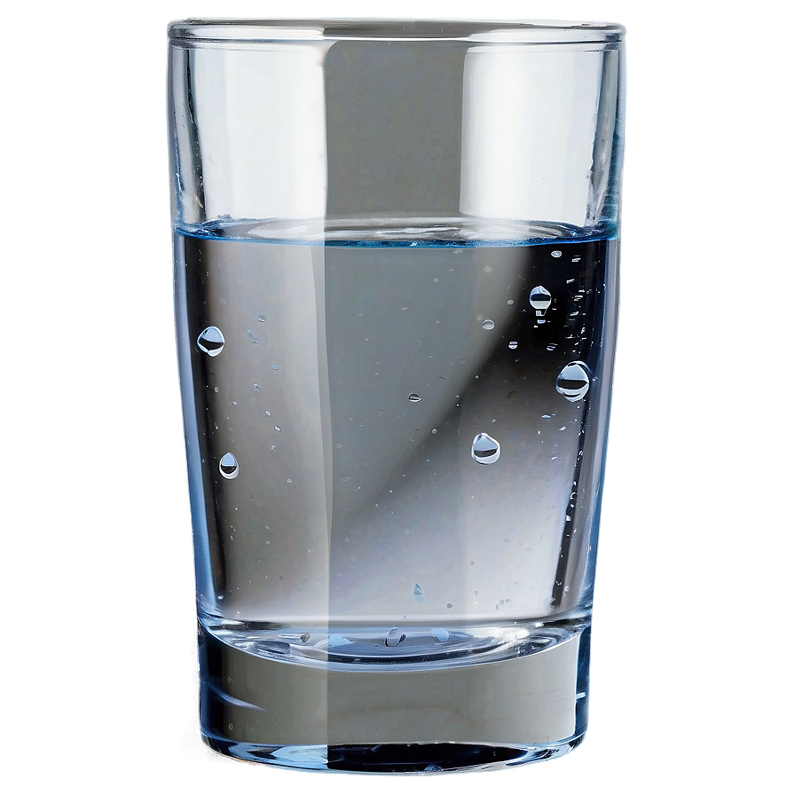 Glass Of Water With Drops Png Wey PNG Image