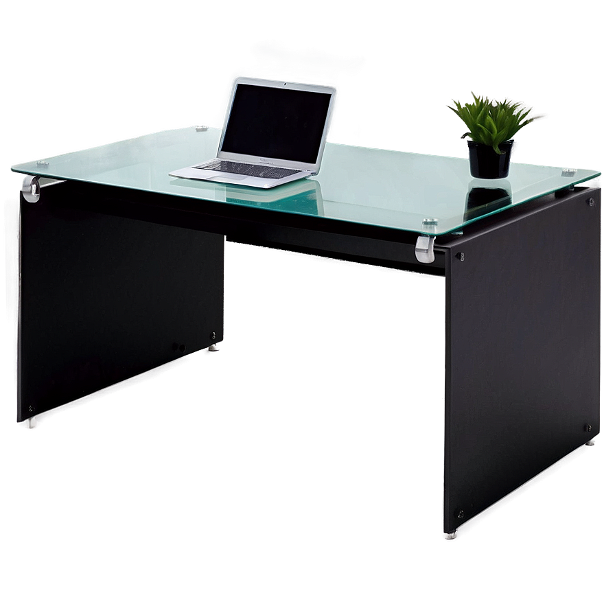 Glass Office Desk Png 06122024 PNG Image