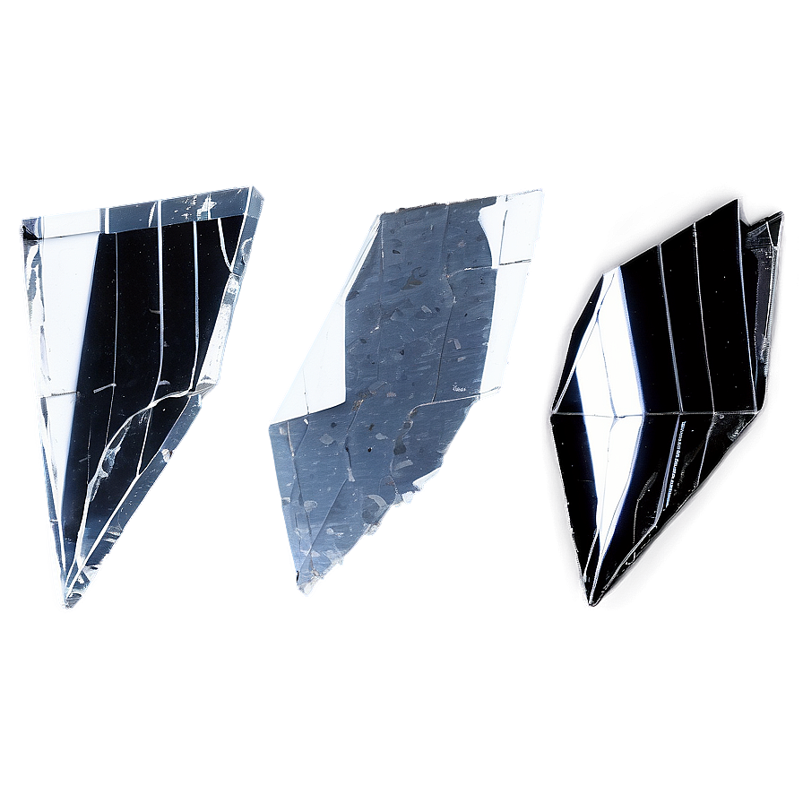 Glass Shards On Black Background Png 06212024 PNG Image