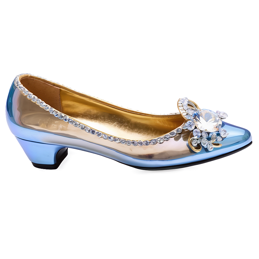 Glass Slipper With Diamond Accents Png Wfj PNG Image