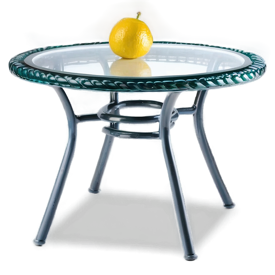 Glass Top Outdoor Table Png 06282024 PNG Image