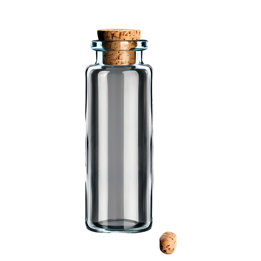 Glass Vial With Cork Png 8 PNG Image