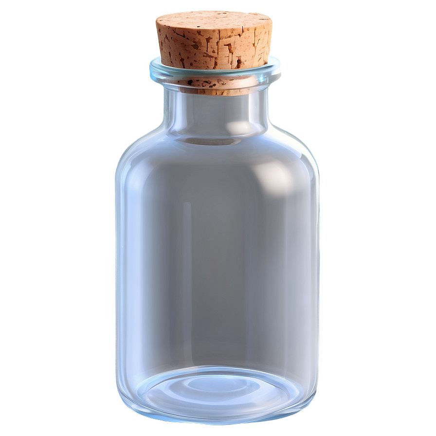 Glass Vial With Cork Png Rnj39 PNG Image