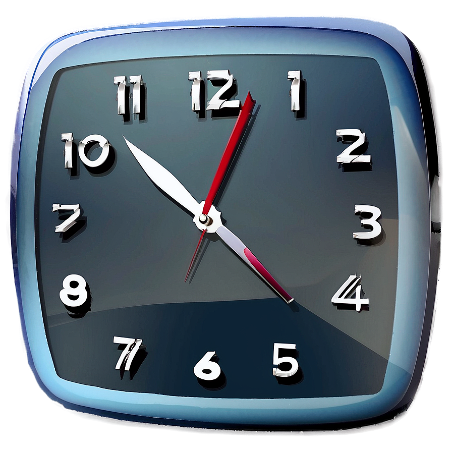 Glass Wall Clock Png 06262024 PNG Image