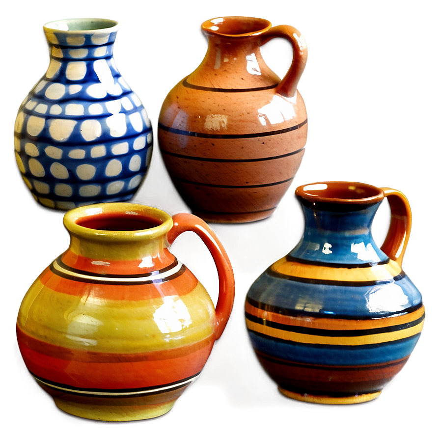 Glazed Pottery Artwork Png Eah57 PNG Image