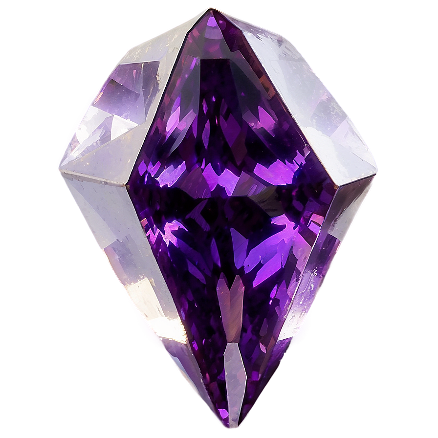 Gleaming Amethyst Gem Png Ekj PNG Image