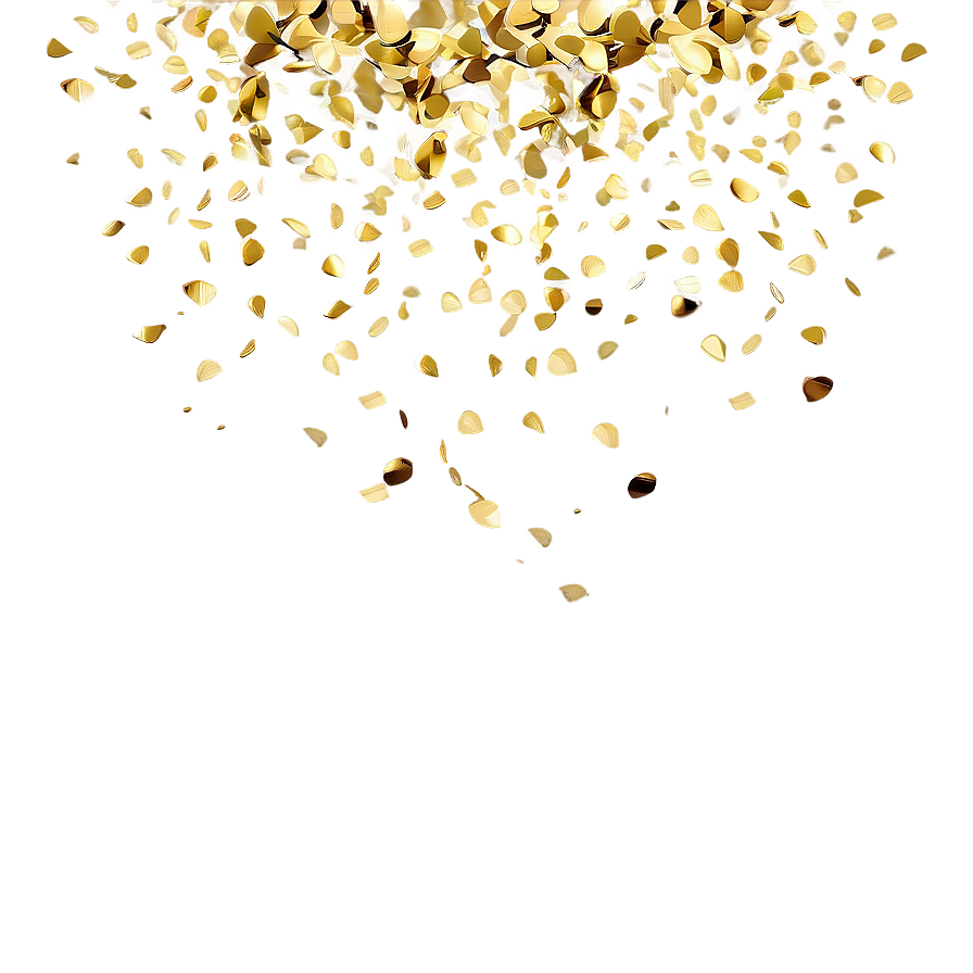 Glimmering Gold Confetti Png Yep41 PNG Image