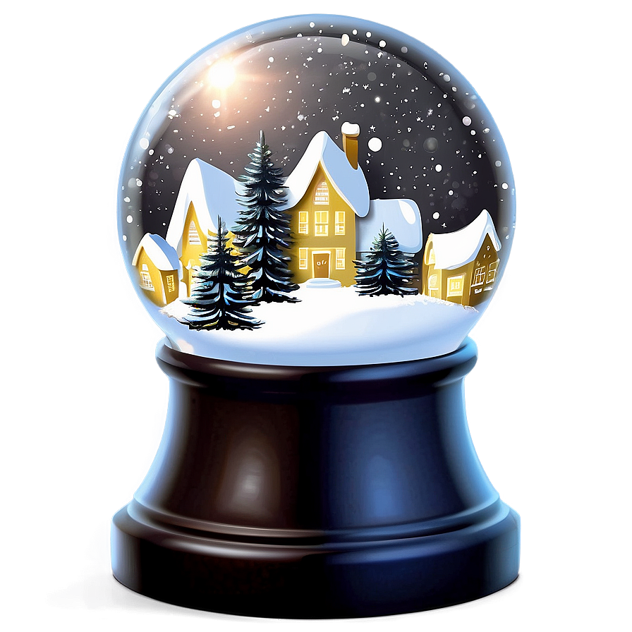 Glistening Snow Globe Png Ubl PNG Image