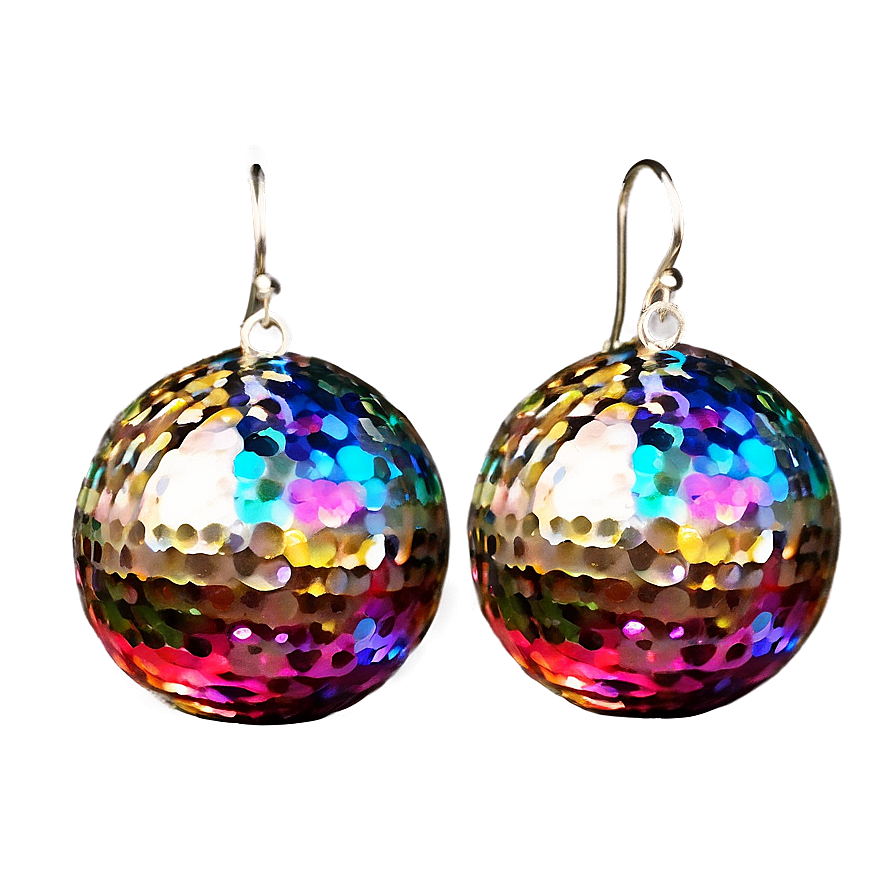 Glitter Ball Earring Png 15 PNG Image