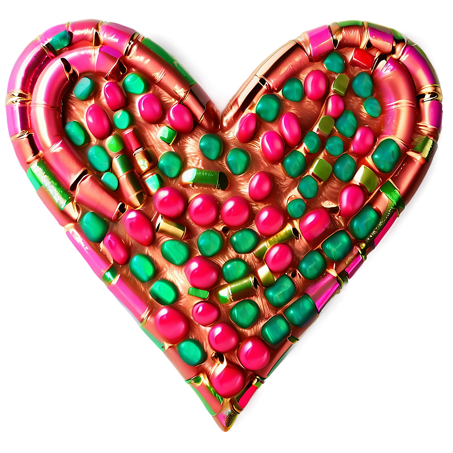 Glitter Candy Heart Png Iis13 PNG Image