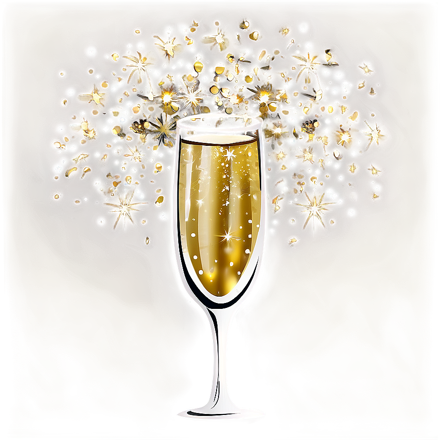 Glitter Champagne Celebration Png Ply13 PNG Image