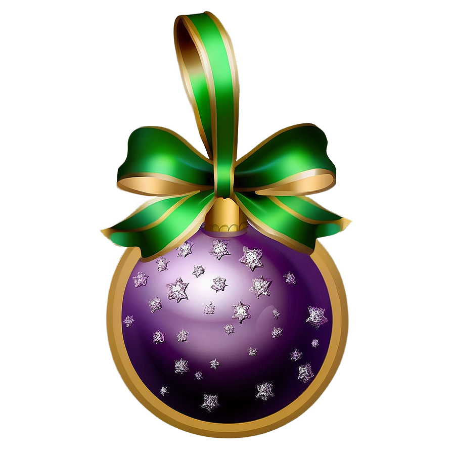 Glitter Christmas Ornaments Png Ukm PNG Image