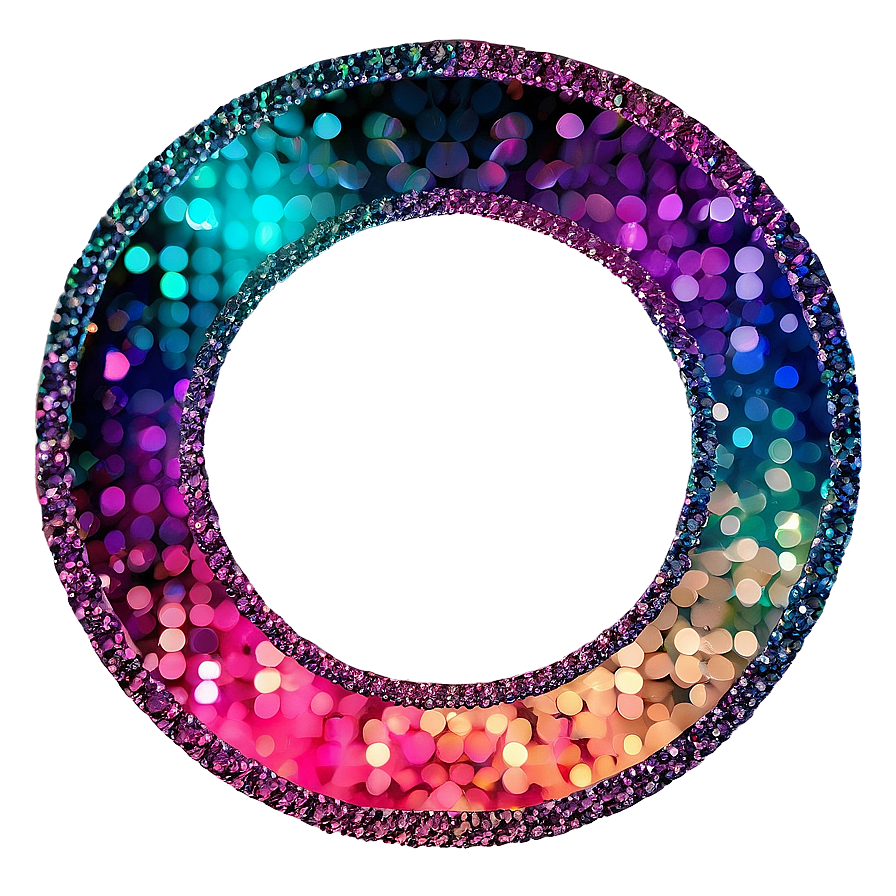 Glitter Circle Frame Png 99 PNG Image