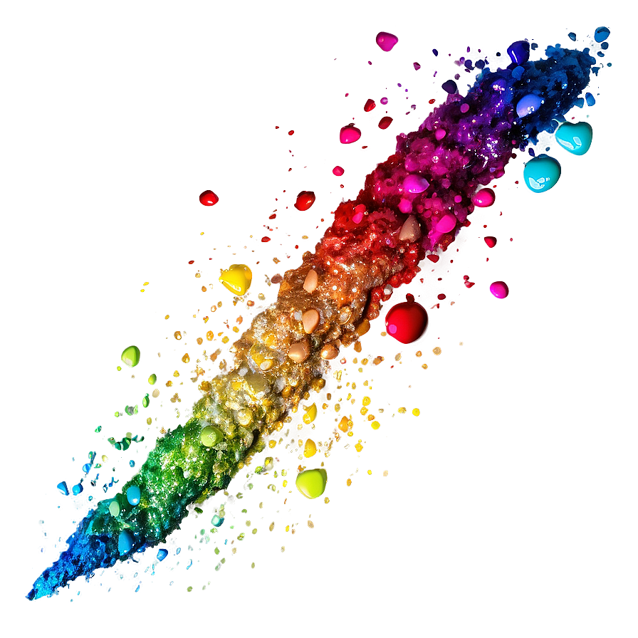 Glitter Color Splash Png Ptx PNG Image