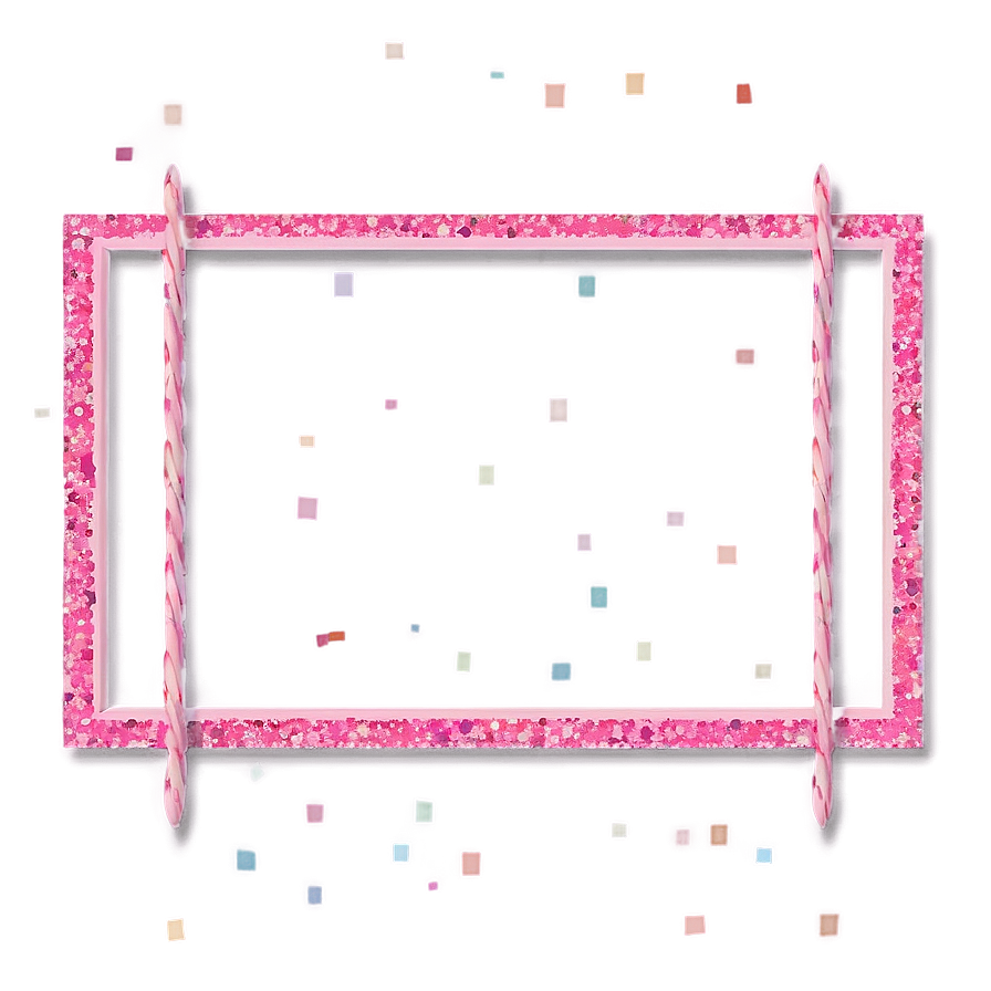 Glitter Cute Frame Png Ode PNG Image