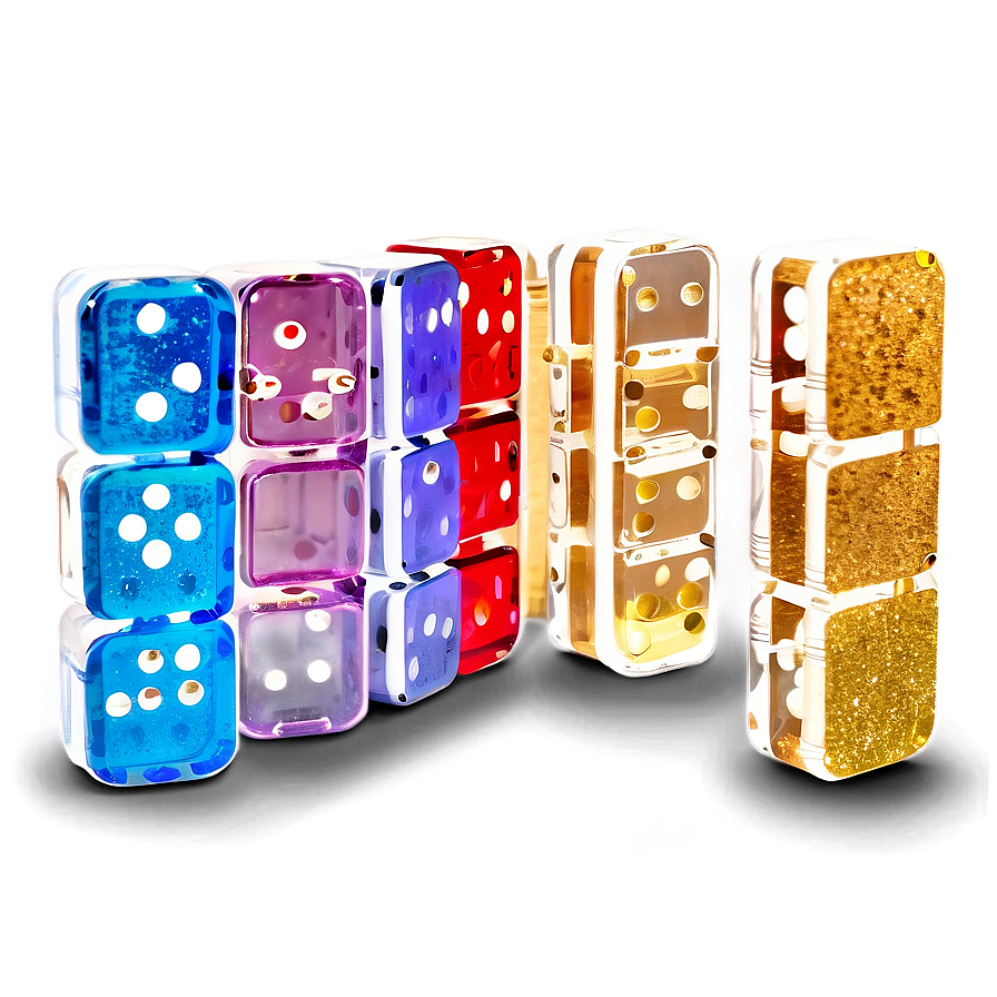 Glitter Filled Acrylic Dominoes Png 57 PNG Image