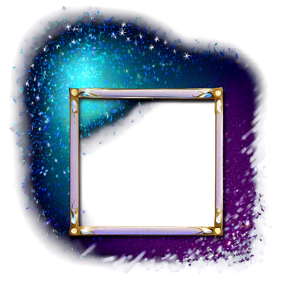 Glitter Frame Border Png 13 PNG Image