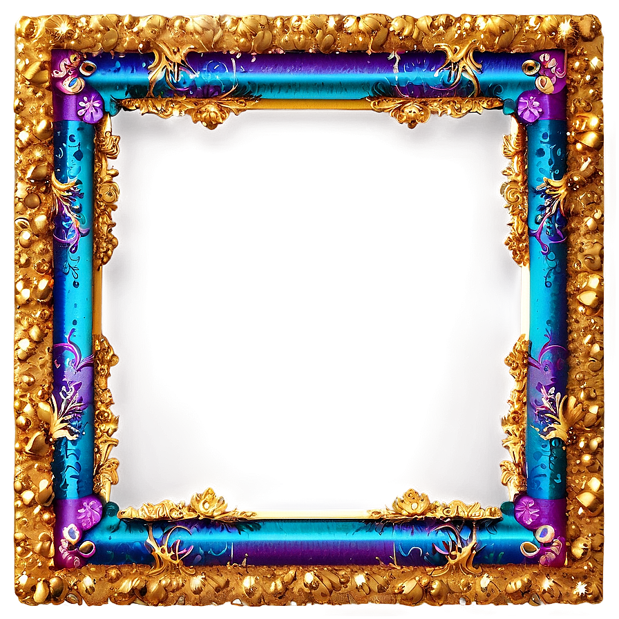 Glitter Frame Border Png Pal76 PNG Image