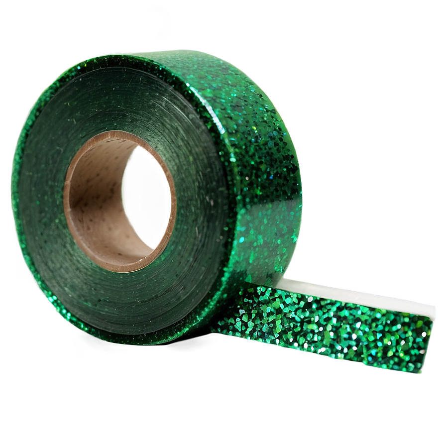 Glitter Green Tape Png Dct PNG Image