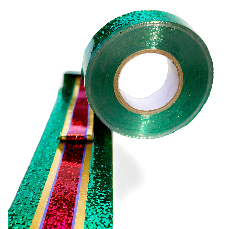 Glitter Green Tape Png Dnb PNG Image