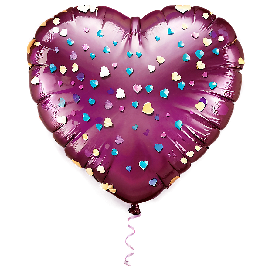 Glitter Heart Balloon Png Tmt6 PNG Image