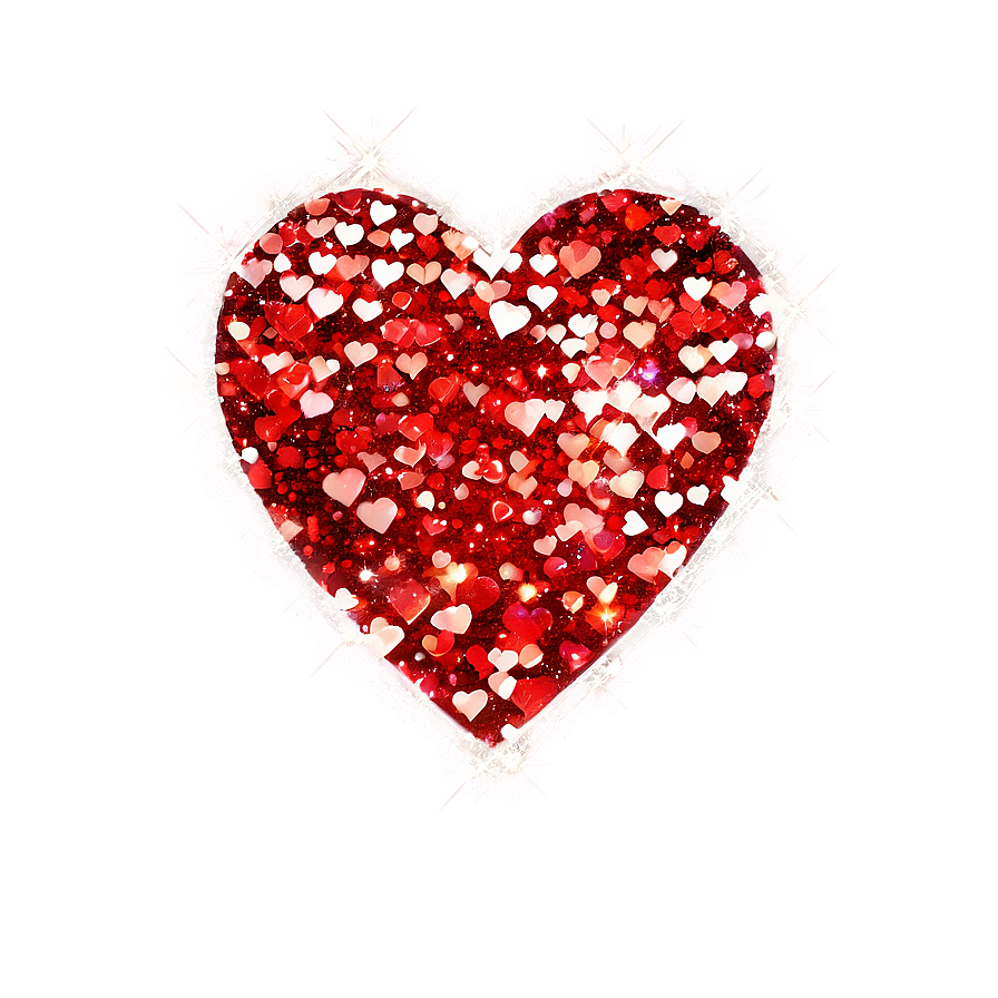 Glitter Hearts Png Aod52 PNG Image