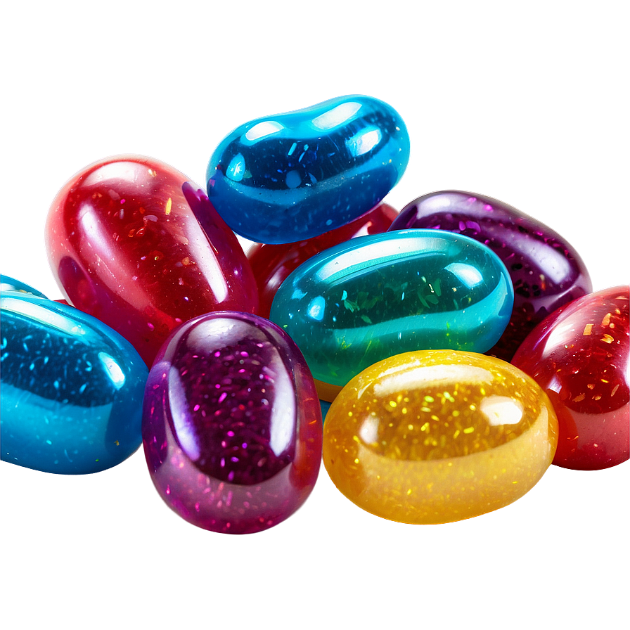 Glitter Jelly Beans Png 06292024 PNG Image