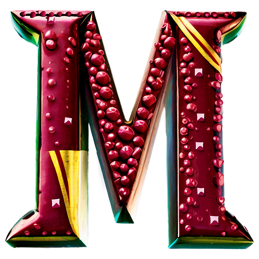 Glitter Letter M Png Qth6 PNG Image