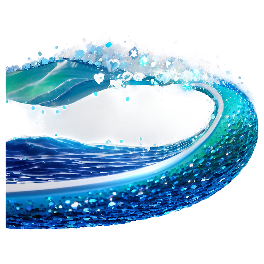 Glitter Ocean Wave Png Xwy PNG Image