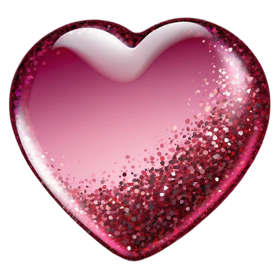 Glitter Pink Heart Emoji Png Neb57 PNG Image