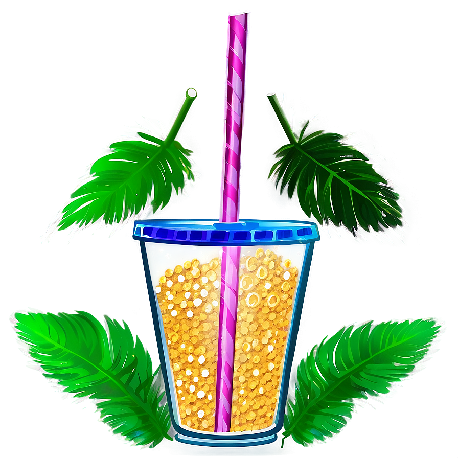 Glitter Straw Png Yjb PNG Image