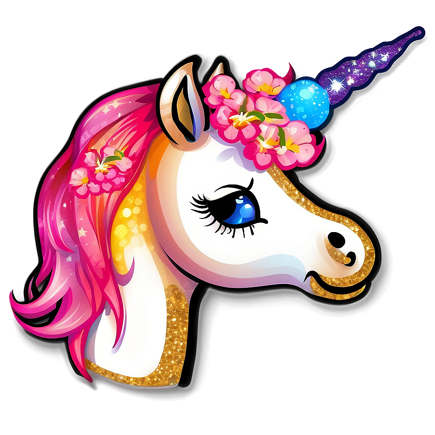 Glitter Unicorn Clipart Png 06262024 PNG Image