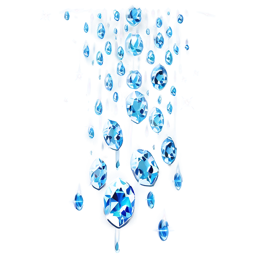 Glittering Diamond Rain Png Nev41 PNG Image