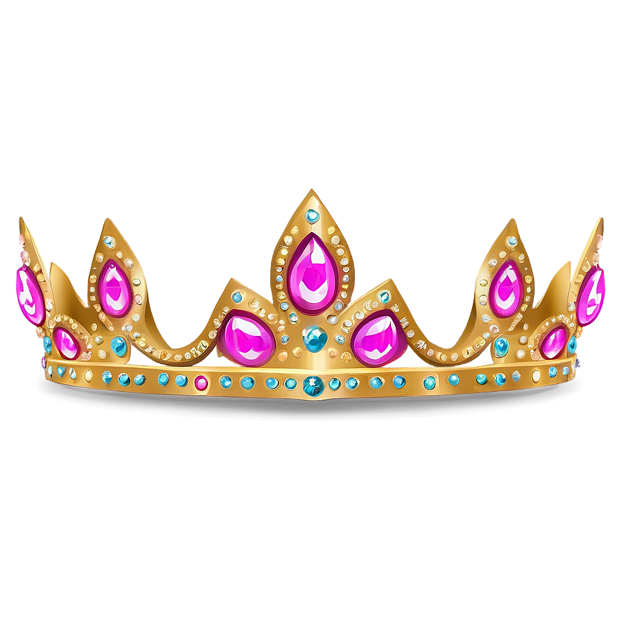 Glittering Princess Crown Art Png 05252024 PNG Image