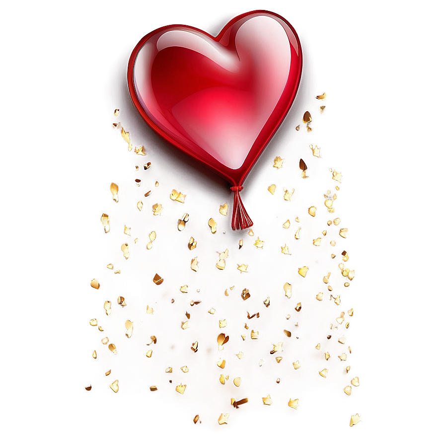 Glittering Red Heart Emoji Png Fkk PNG Image