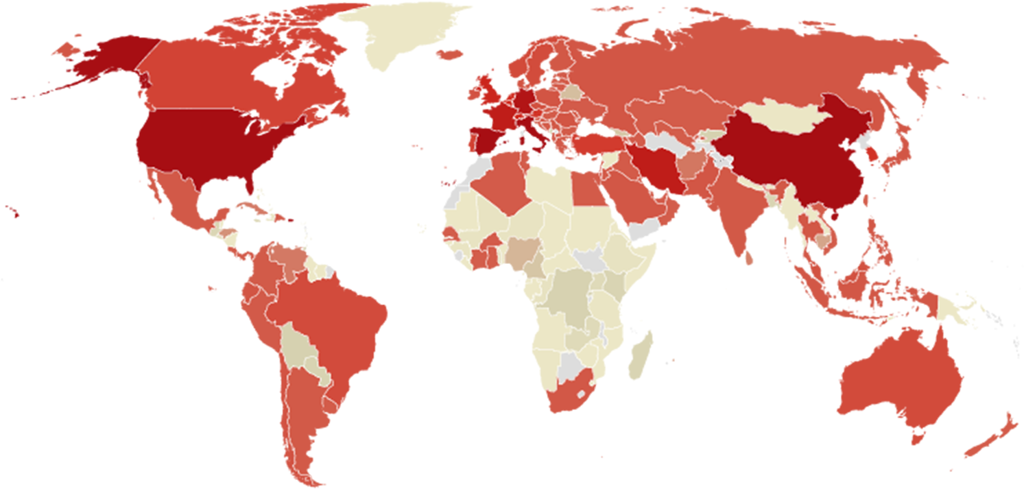 Global C O V I D19 Spread Map PNG Image