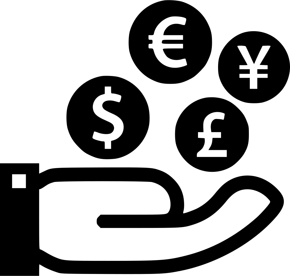 Global Currency Symbolsin Hand PNG Image