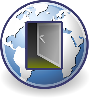 Global Doorway Icon PNG Image