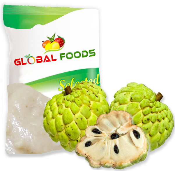 Global Foods Selected Custard Apple Packaging PNG Image