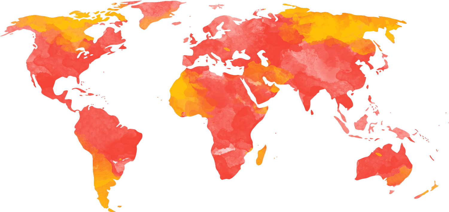 Global Heat Map Concept PNG Image