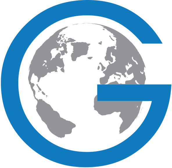 Global Icon Blue Arrow PNG Image