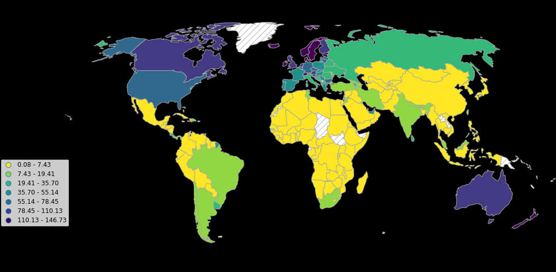 Global Internet Speed Map PNG Image