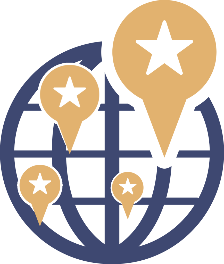 Global Location Pins Vector PNG Image