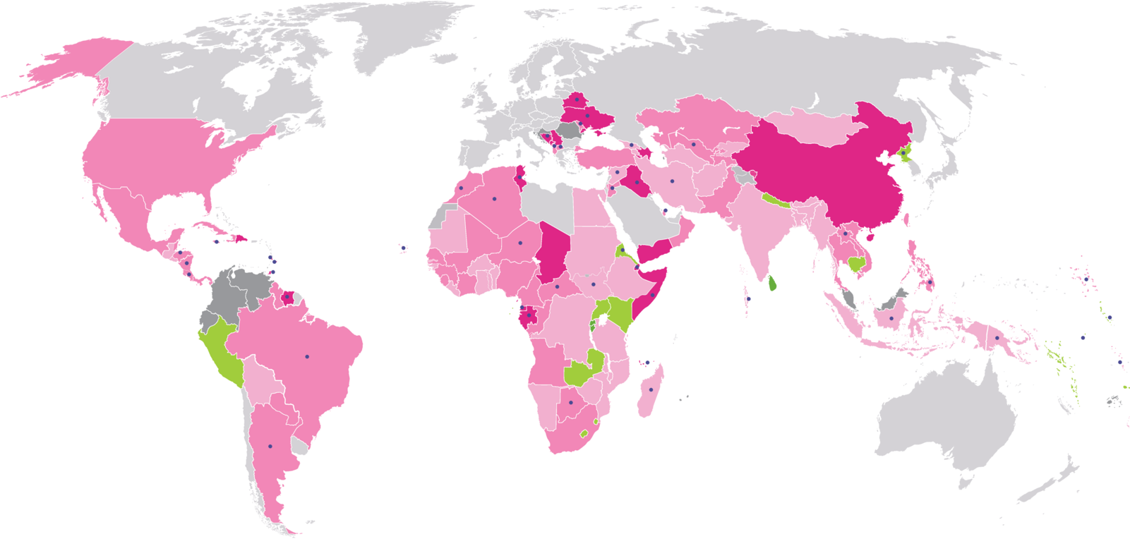 Global Same Sex Marriage Map PNG Image