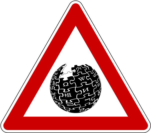 Global_ Wikipedia_ Puzzle_ Warning_ Sign PNG Image