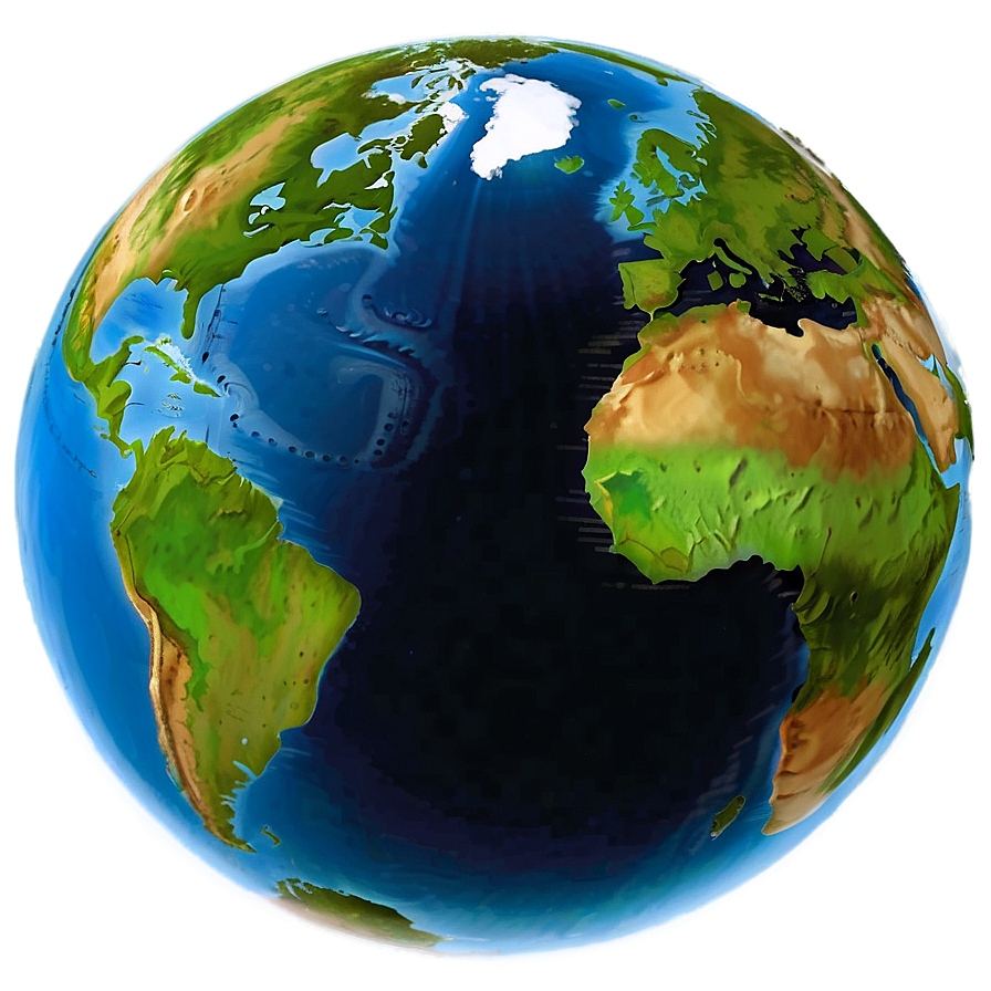 Globe Cartoon Earth Png 05252024 PNG Image