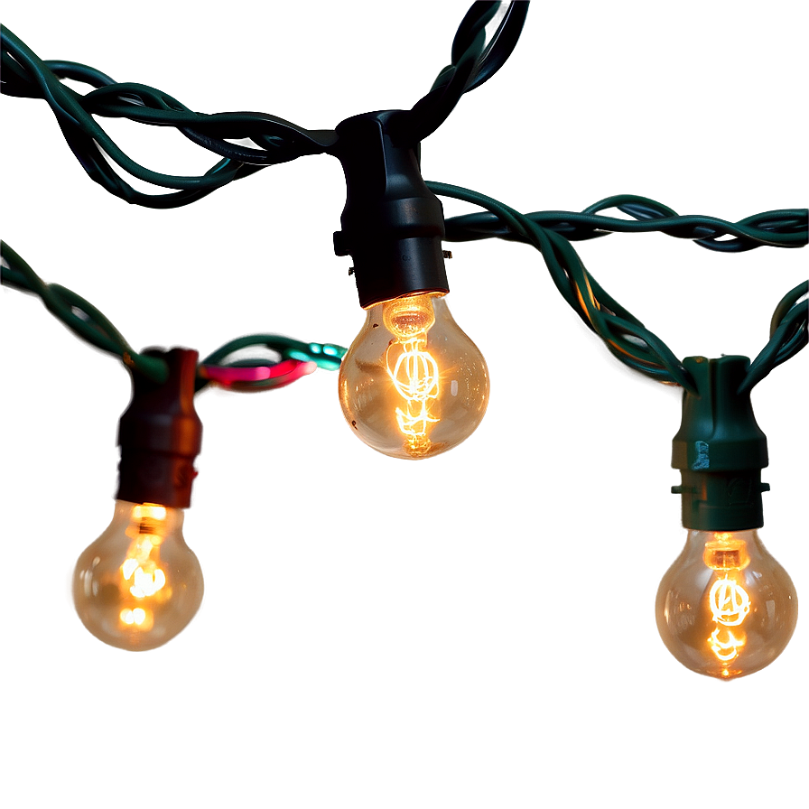 Globe String Lights For Christmas Png Qxn27 PNG Image